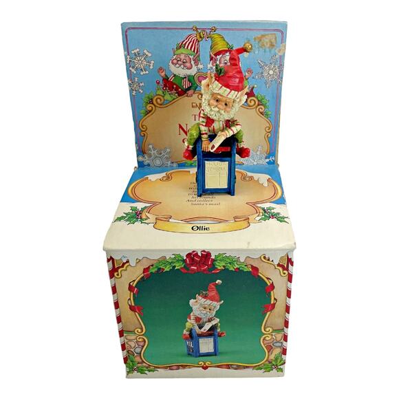Enesco The North Pole Village Ollie Mailbox Sandra Zimnicki 878065 Vintage 1988 - Picture 1 of 5